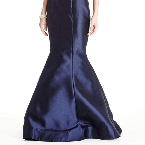 NWT Aspeed Design L1833 Satin Prom Dress Blue Size S - Picture 2 of 5